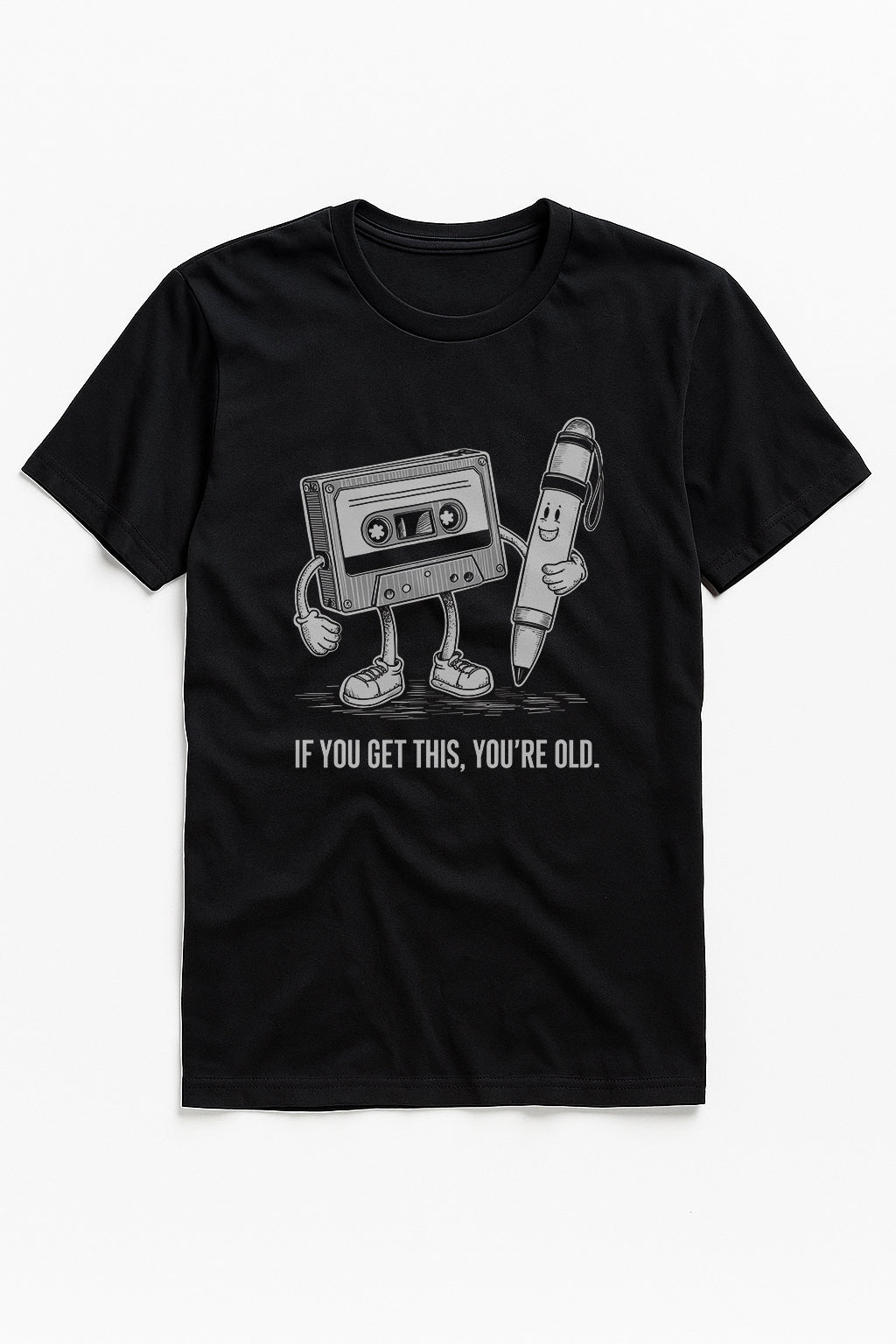 Cassette Tape And Pen 100% Cotton T-Shirt