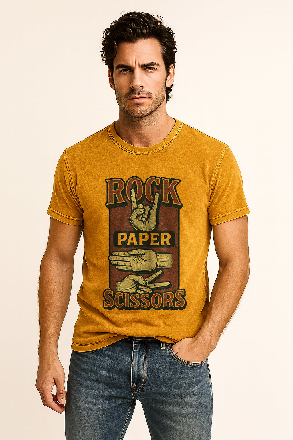 Rock Paper Scissors Vintage T-Shirt
