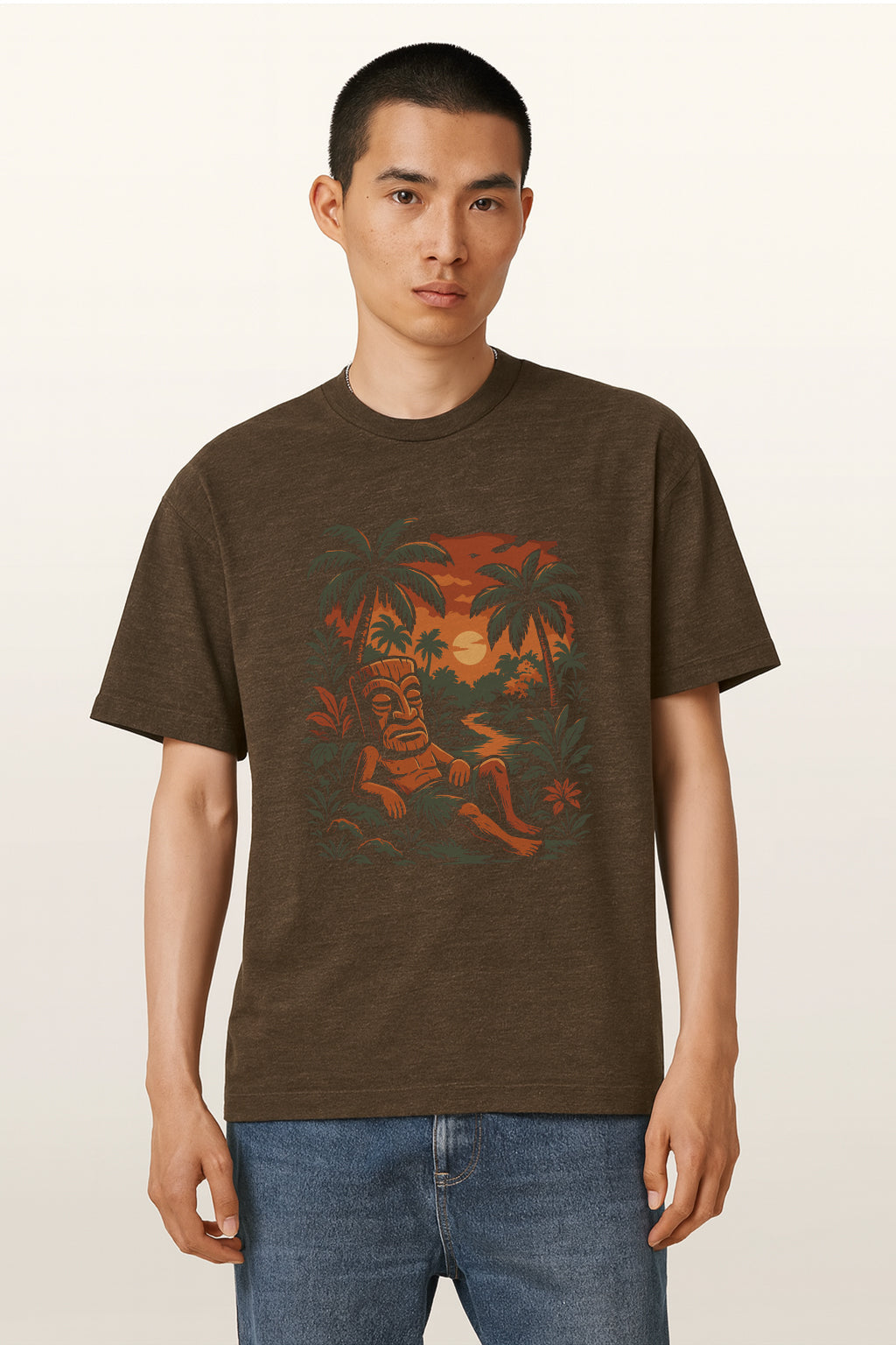 Tiki Man Tri-blend T-Shirt