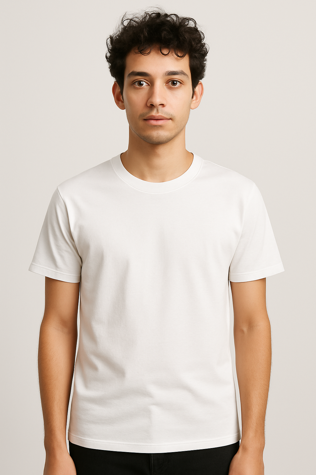 White 100% Cotton T-Shirt