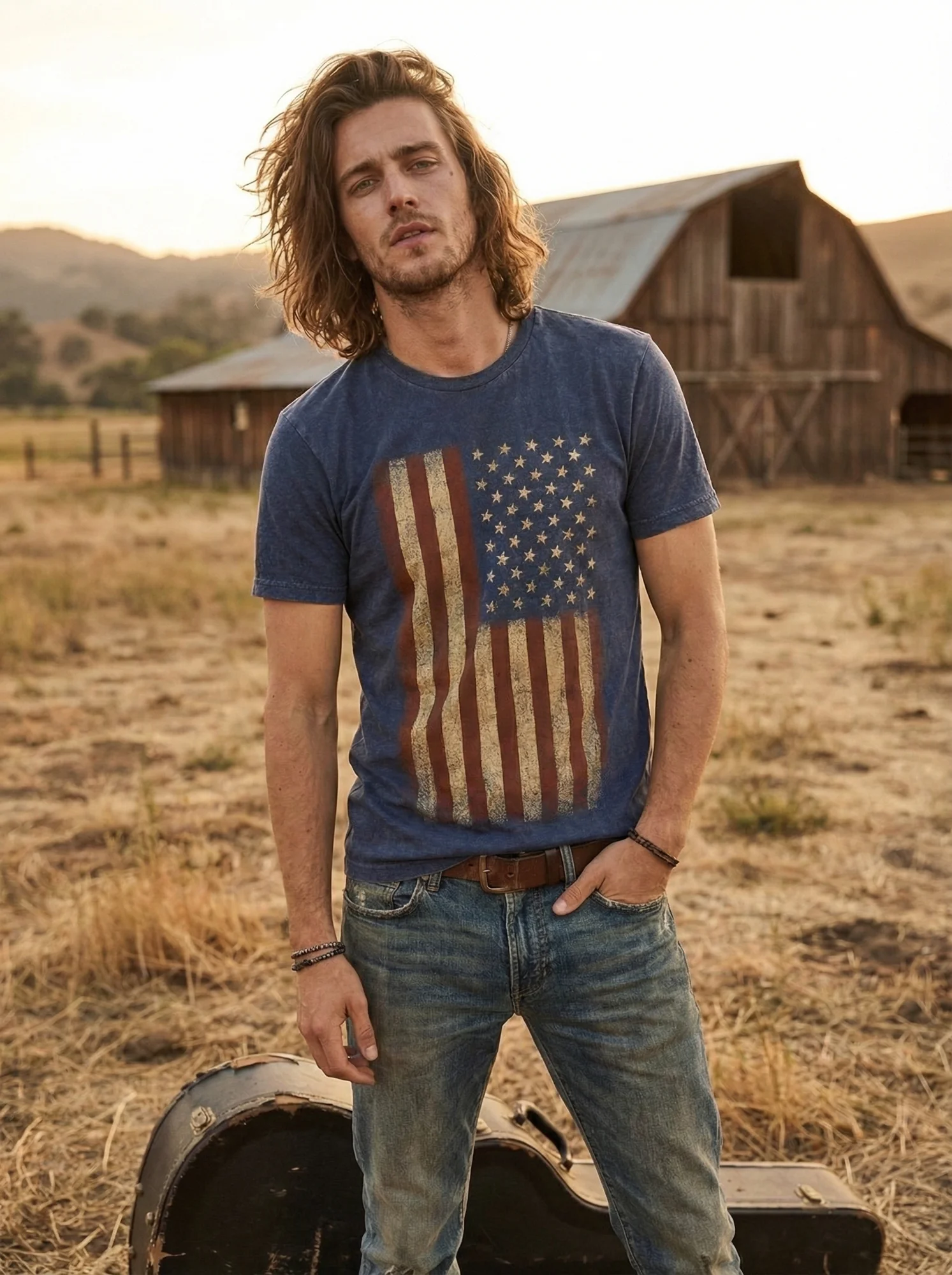 American Flag Vintage T-Shirt