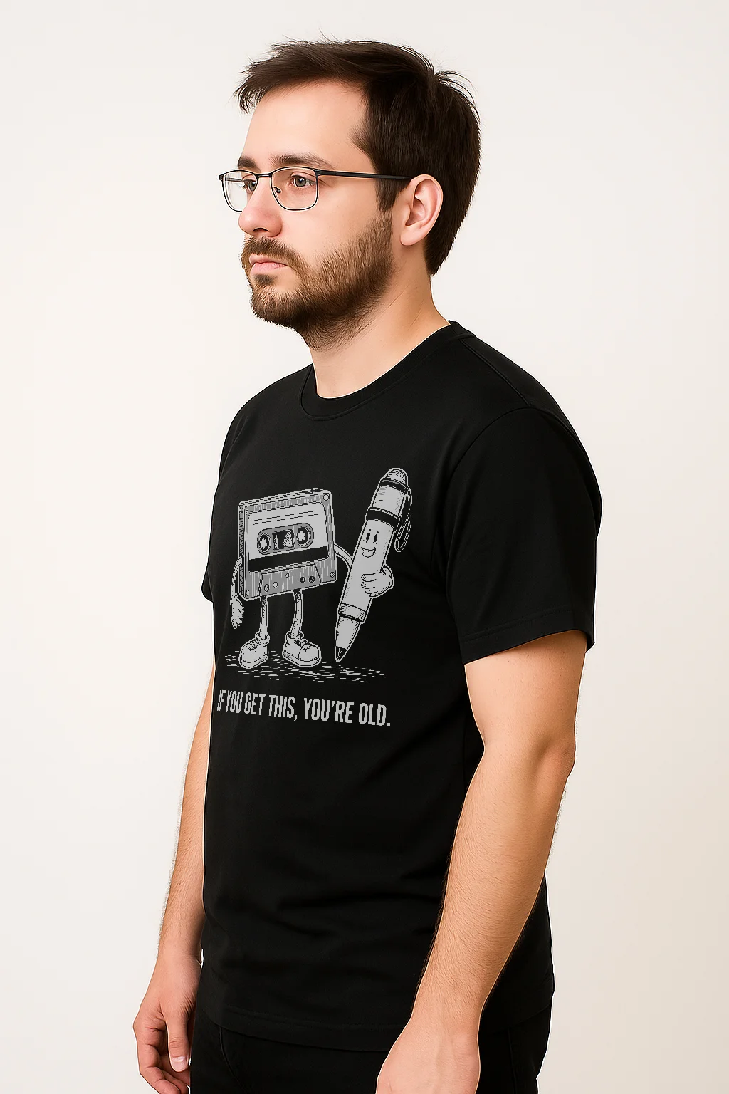 Cassette Tape And Pen T-Shirt