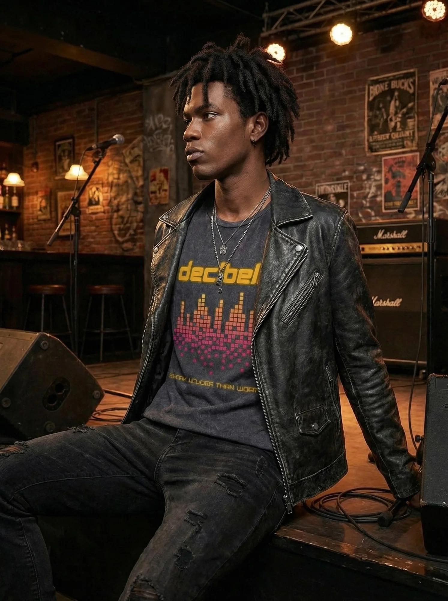 Decibels Speak Louder Than Words Vintage T-Shirt