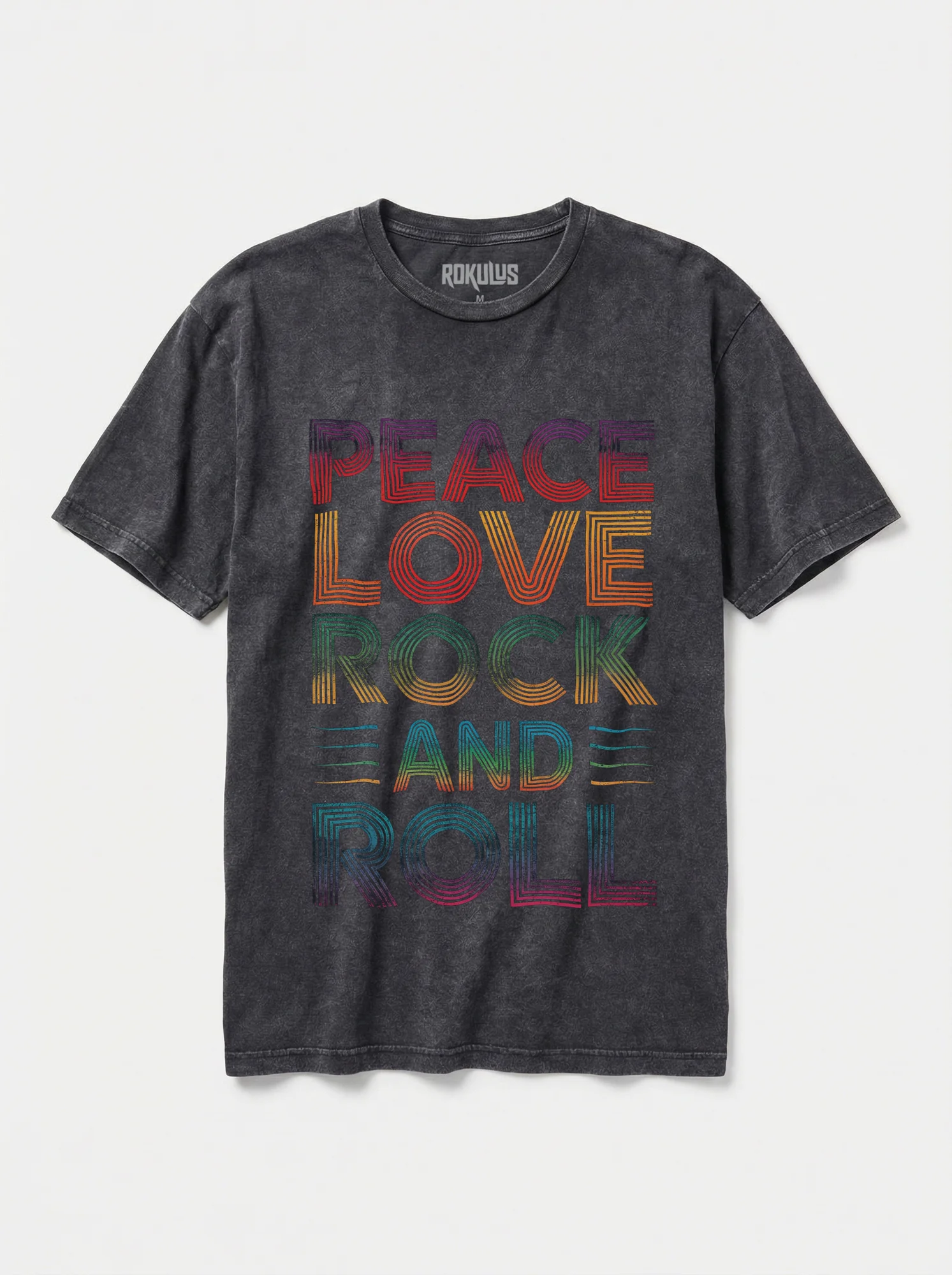 Peace, Love, Rock And Roll Vintage T-Shirt