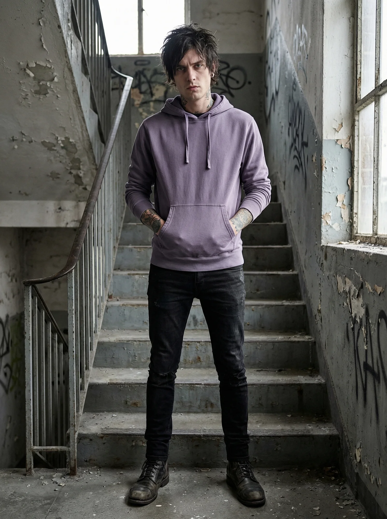 Premium Plum Pigment Dyed Hoodie