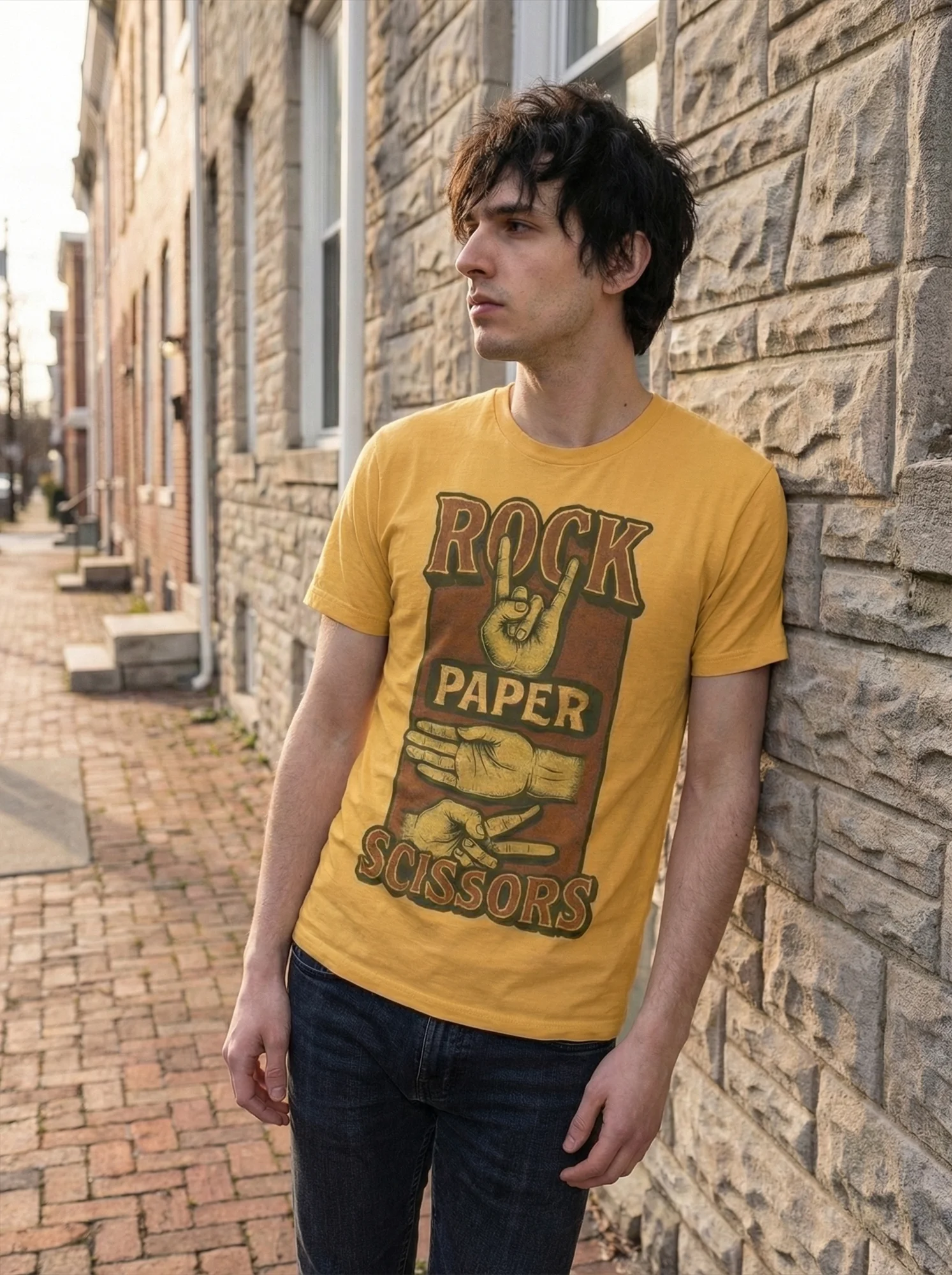 Rock Paper Scissors Vintage T-Shirt