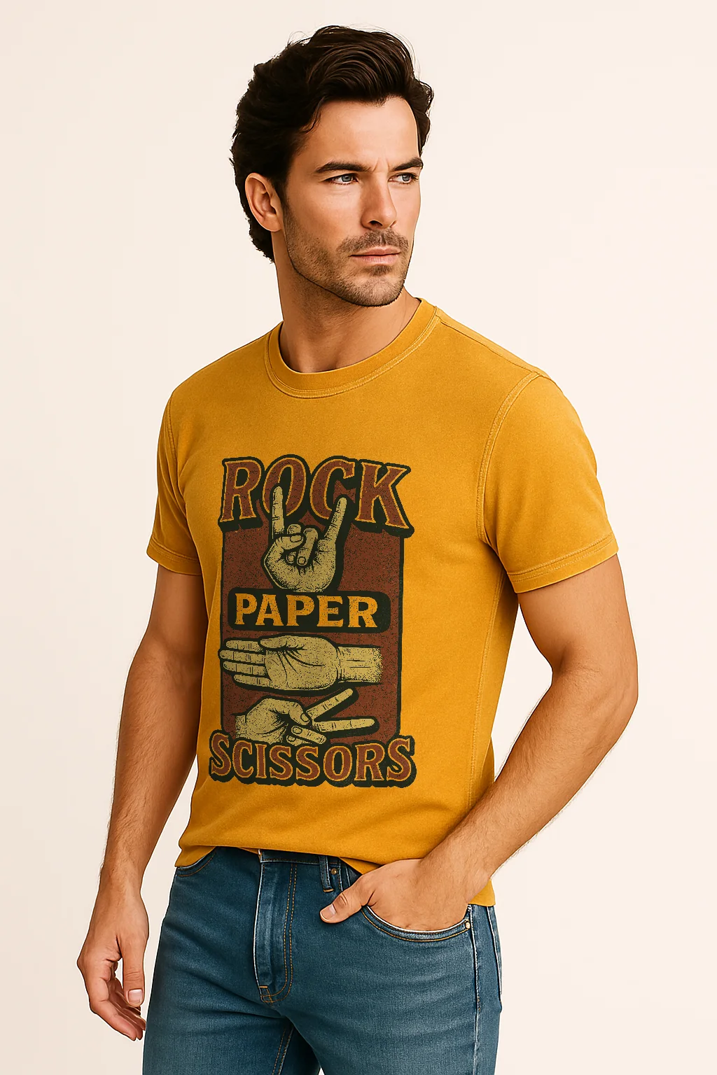 Rock Paper Scissors Vintage T-Shirt