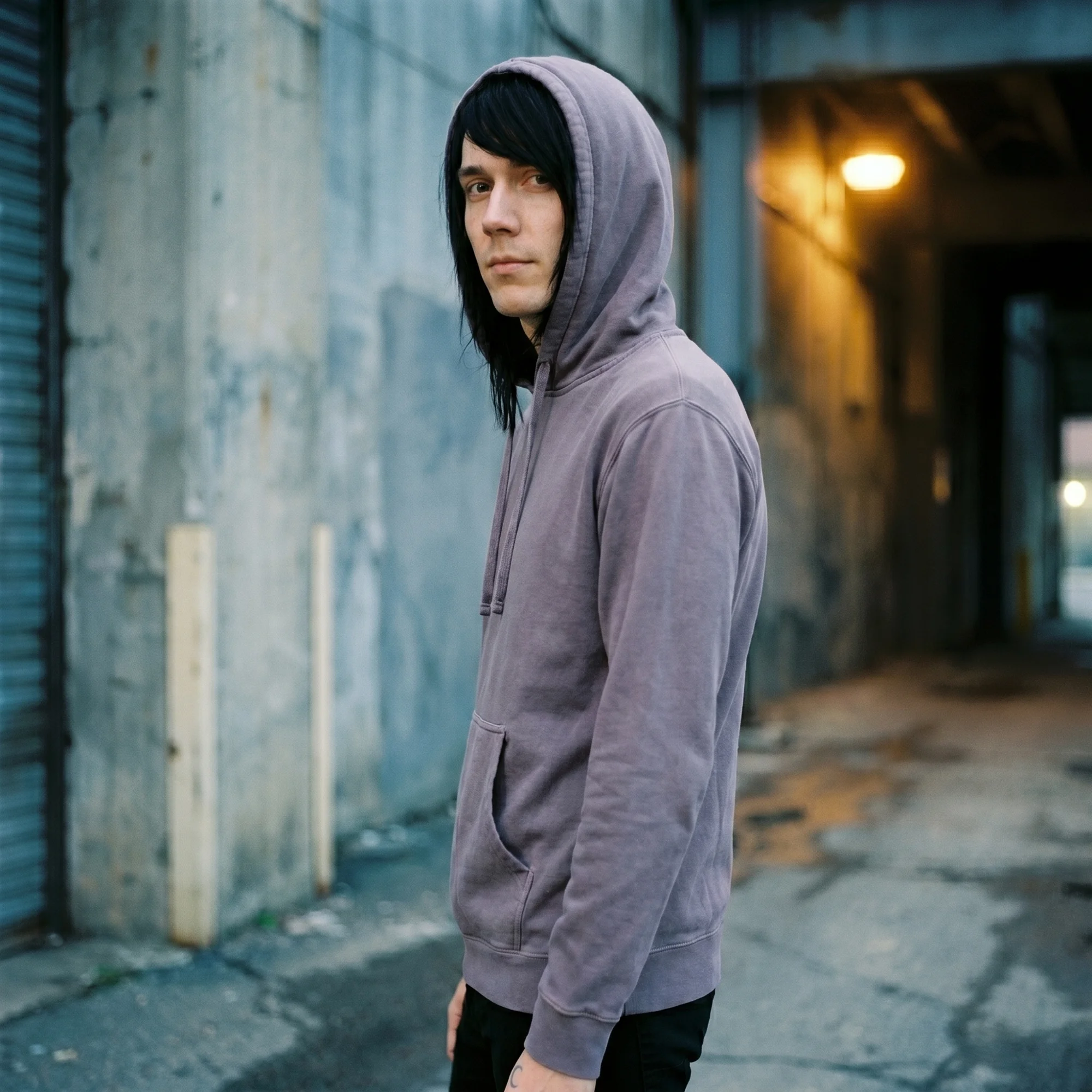 Plum Pigment Dye Hoodie