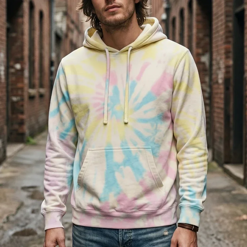 Sunset Swirl Tie-Dye Hoodie
