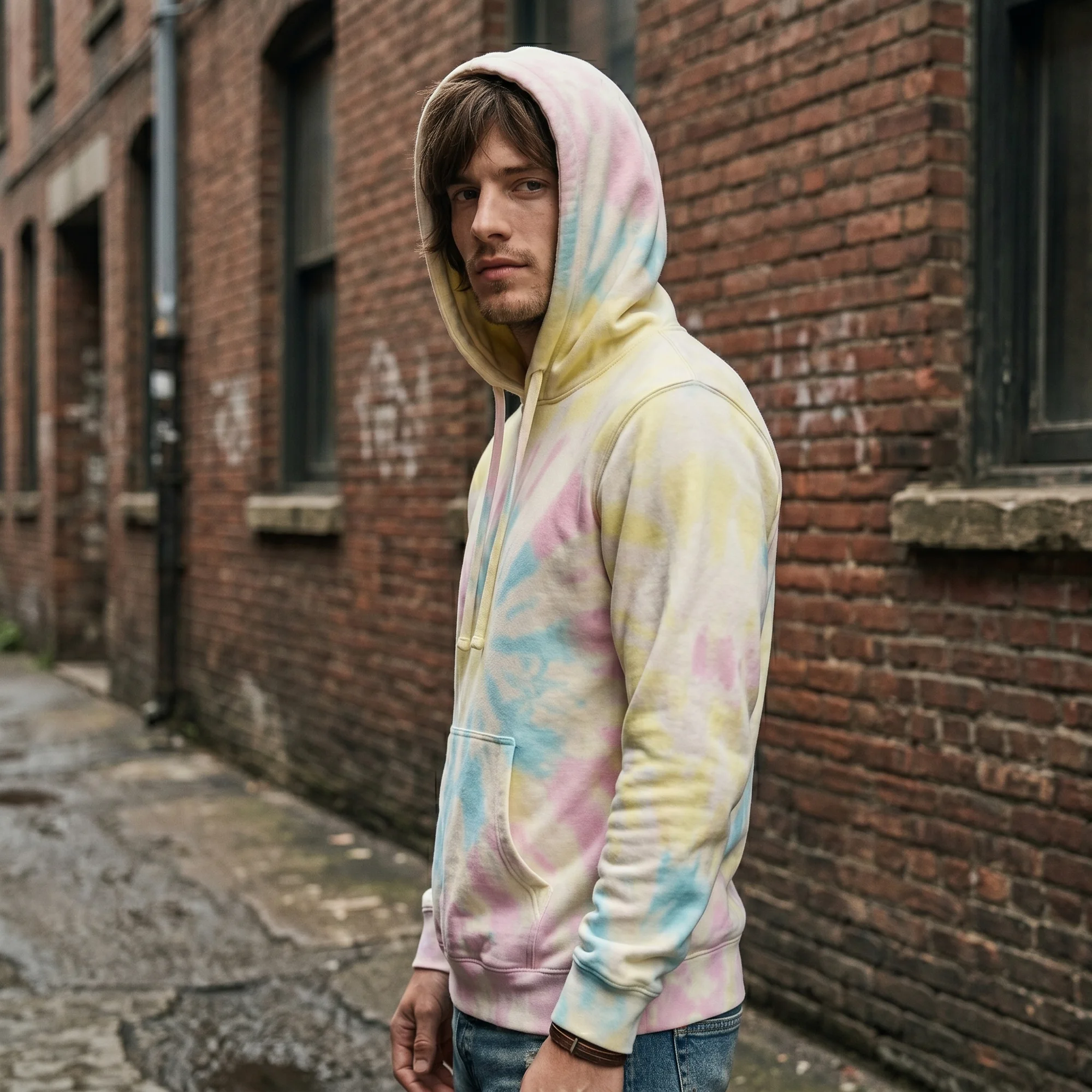 Sunset Swirl Tie-Dye Hoodie