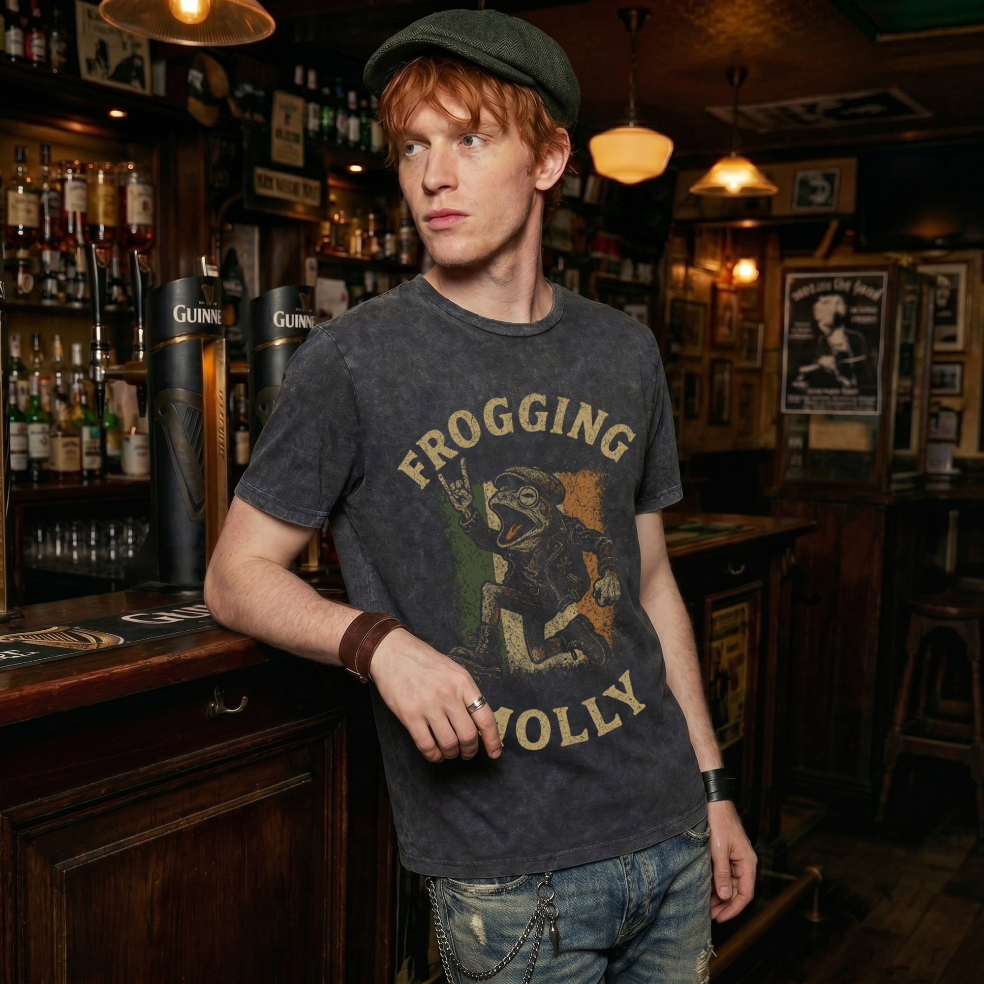 Frogging Molly Black Vintage Wash T-Shirt