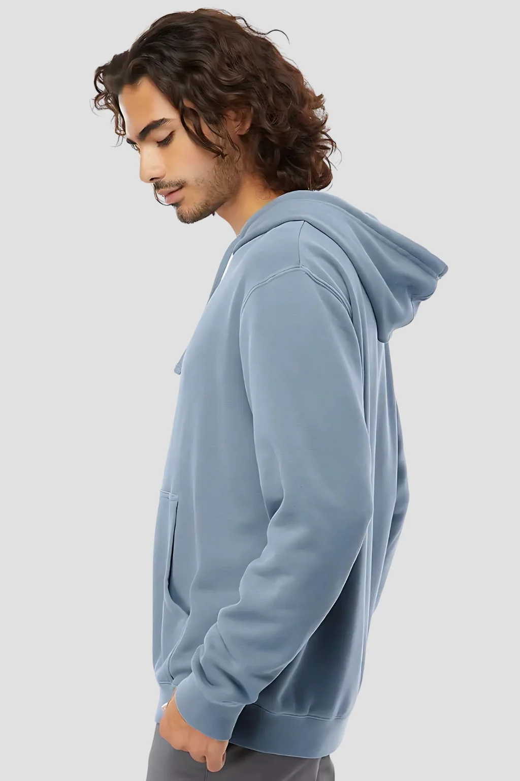 Premium Slate Blue Pigment Dyed Hoodie