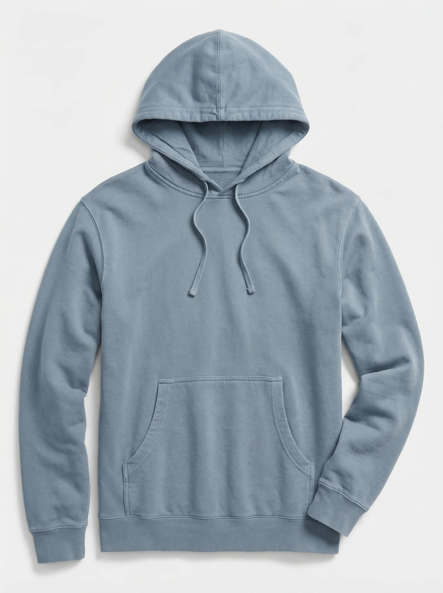 Premium Slate Blue Pigment Dyed Hoodie