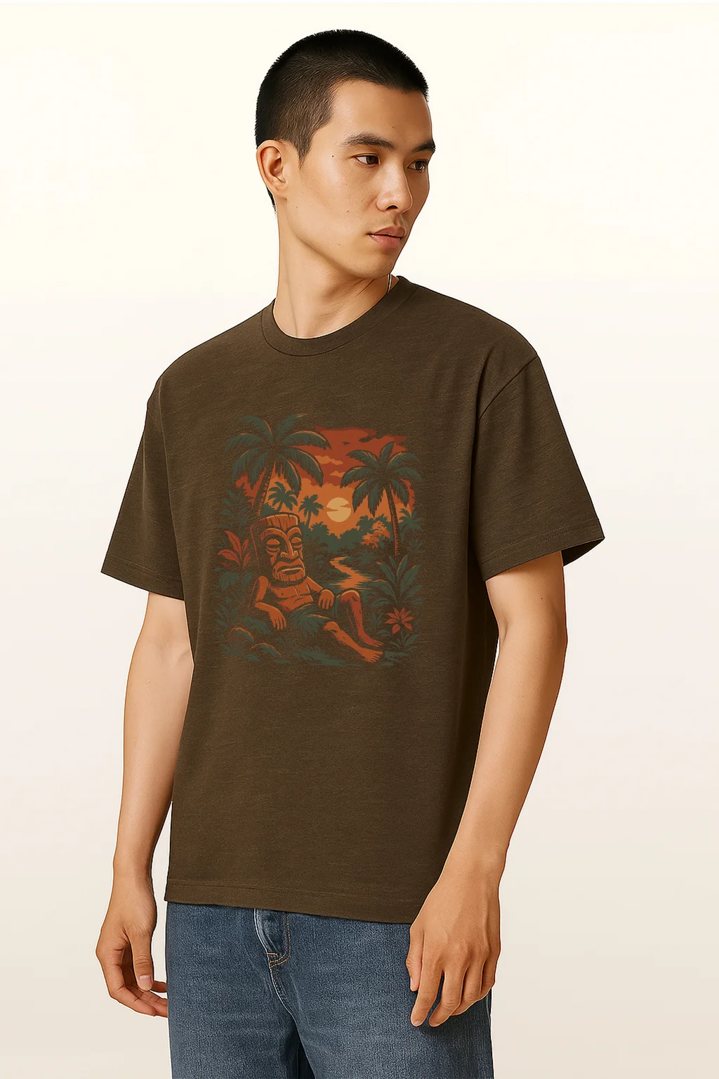 Tiki Man Tri-Blend T-Shirt