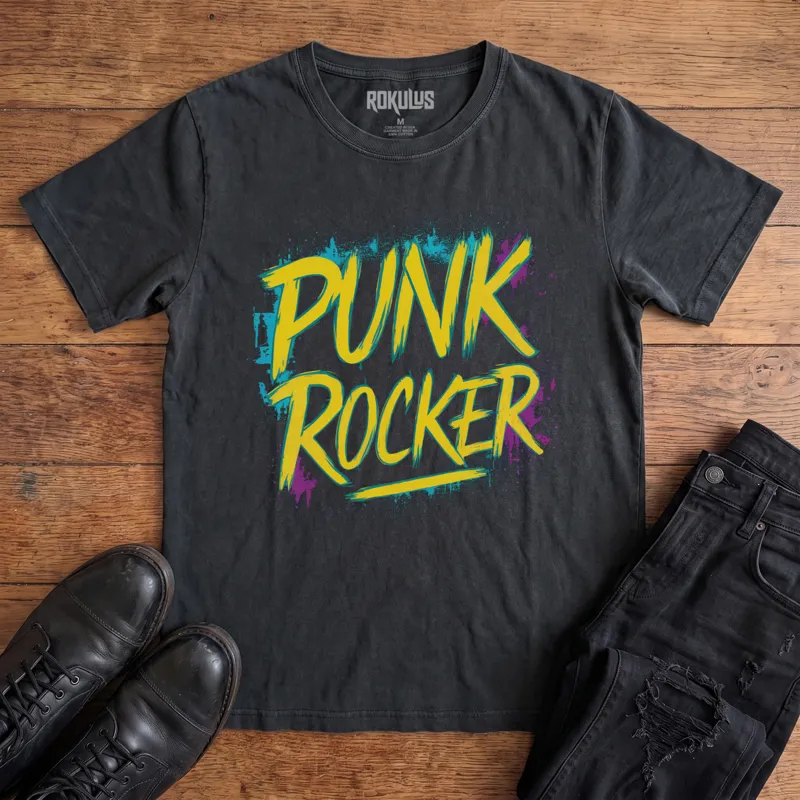 Punk Rocker Vintage Graphic T-Shirt