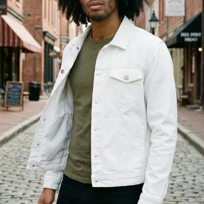 White Denim Jacket