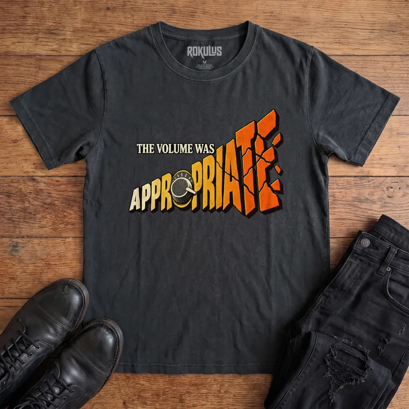 The Volume Was Appropriate Vintage Graphic T-Shirt
